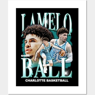 RETRO VINTAGE LAMELO BALL CHARLOTTE BOOTLEG Posters and Art